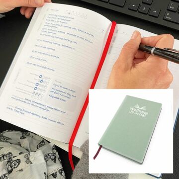 P144 Cafeco Recycled A5 Wellness Journal - Debossed