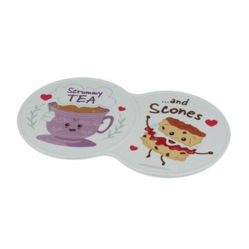 P093 Recycled Plastic Double Coaster