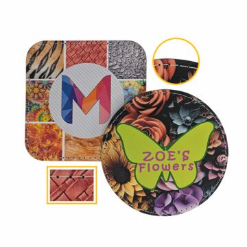 P093 N-Eco Recycled Leather Coaster