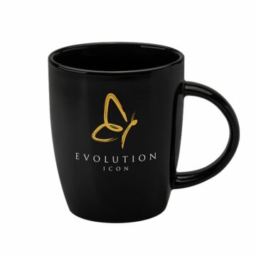 P095 Darwin Earthenware Mug - Black
