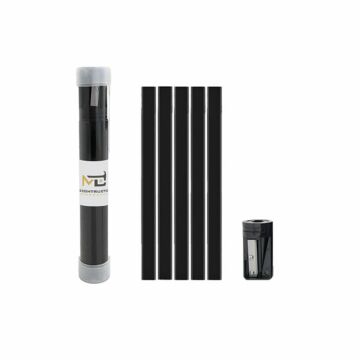 P134 Carpenter Pencil Tube with Sharpener - Full Colour