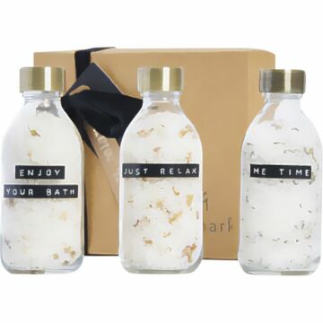 P031 Wellmark Just Relax 3 Piece Bath Salt Gift Set