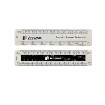 P137 30cm Recycled Architect's Scale Rule - Full Colour
