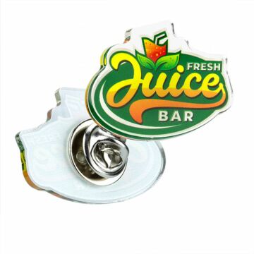 P079 25mm Bespoke Recycled Acrylic Badge