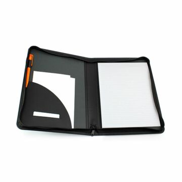 N065 Como rPET Zipped Conference Folder A4  - Full Colour